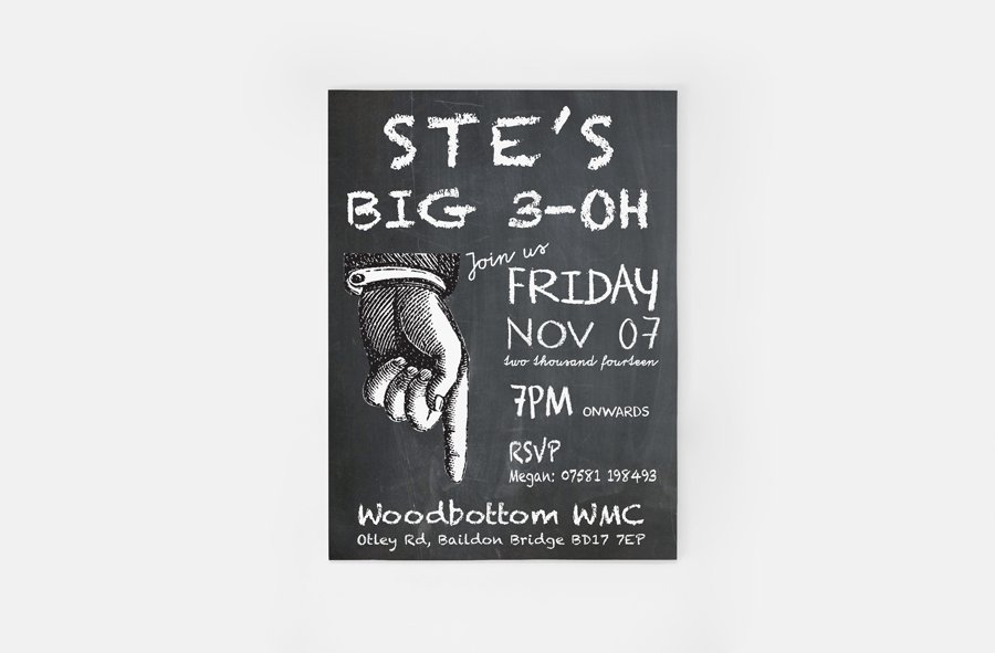 30th Birthday Party Invitation